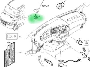 Wspornik-łącznik anteny Iveco Daily 41040425