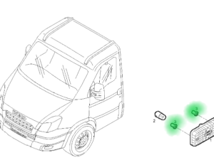 500350358 GNIAZDO MOCOWANIA LAMPY OBRYSOWEJ IVECO