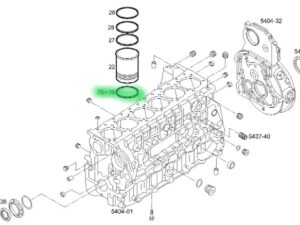 500378984 PODKŁADKA ODLEGŁOŚCIOWA POD TULEJE STRALIS Podkładka pod tuleje cylindra.