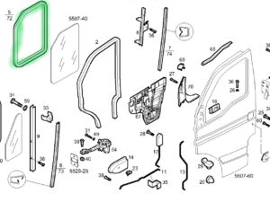 USZCZELKA SZYBY LEWE DRZWI IVECO DAILY 504042950
