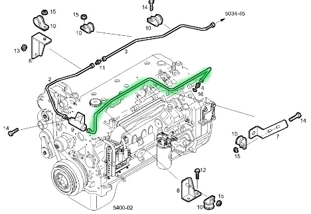 504106286 RURKA POWIETRZA NA SILNIKU IVECO EUROCARGO