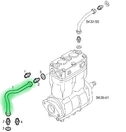 504110648 PRZEWÓD WODNY DO SPRĘŻARKI IVECO STRALIS