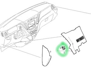 5801733392 SPINKA POKRYWY SCHOWKA IVECO DAILY