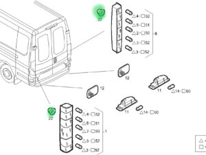 5801890544 SPINKA GUMOWA LAMPY TYŁ IVECO DAILY FURGON