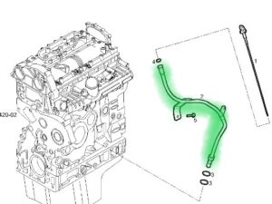 5802429554 RURKA PRZEWÓD METALOWY BAGNETU OLEJU IVECO DAILY