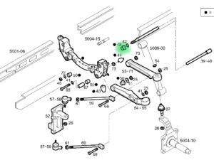 5802437457 TULEJA WAHACZA DRĄŻKA SKRĘTNEGO IVECO