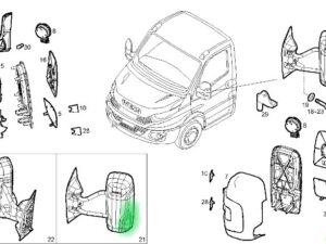 5802735244 KIERUNKOWSKAZ W LUSTERKU LEWY IVECO DAILY 22-