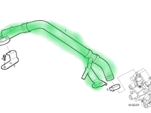 5802814362 PRZEWÓD WODNY DO POMPY IVECO DAILY