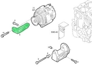 99458521 WSPORNIK ALTERNATORA IVECO STRALIS
