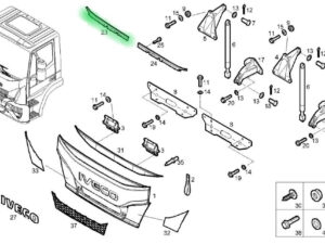 LISTWA PRAWA PRZÓD IVECO STRALIS 504077352