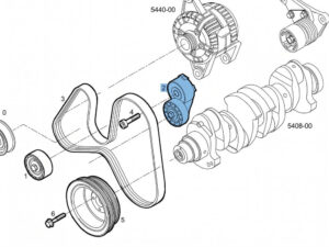 Napinacz Paska Alternatora Iveco Daily 2.3D 504086751