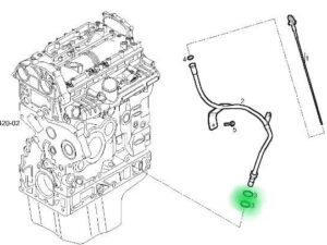 Oring rurki przewodu miarki oleju Iveco Daily 3.0D 17277981