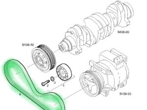 PASEK NAPĘDU KOMPRESORA KLIMATYZACJI IVECO DAILY 3.0D 5802102131