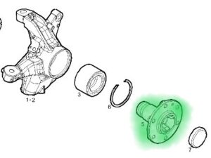 PIASTA KOŁA PRZEDNIA OŚ IVECO DAILY 5801564338