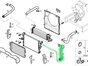 PRZEWÓD WODNY GÓRNY CHŁODNICY IVECO DAILY 2.3D 5801630426