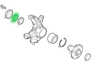 Podkładka nakrętki łożyska piasty przedniej Iveco Daily 5801564342