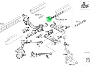 Silentblock tuleja drążka skrętnego Iveco Daily 70C 500350343
