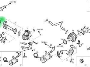 USZCZELKA PRZEWODU ZAWORU EGR IVECO DAILY 2.3D 504386948
