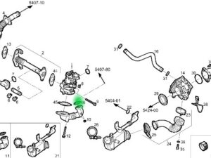 USZCZELKA PRZEWODU ZAWORU EGR IVECO DAILY 2.3D 5801923074