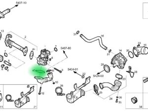 USZCZELKA ZAWORU EGR IVECO DAILY 2.3D 5801923072