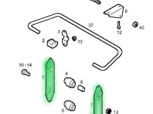 WIESZAK DRĄŻKA STABILIZATORA TYŁ IVECO DAILY KRÓTKI 93801622