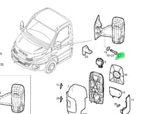 ZAŚLEPKA KOREK ŚRUBY MOCOWANIA LUSTERKA IVECO DAILY 3800505