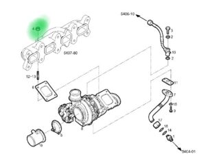 NAKRĘTKA SZPILKI MOCOWANIA TURBOSPRĘŻARKI IVECO DAILY 5801621910