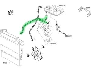 PRZEWÓD UKŁADU CHŁODZENIA DO ZBIORNICZKA WYRÓWNAWCZEGO IVECO DAILY 5802381464