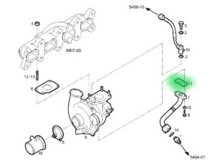USZCZELKA PRZEWODU SMAROWANIA TURBOSPRĘŻARKI IVECO DAILY 2.3D 5802377369