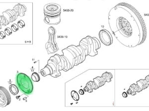 KOŁO FONICZNE ZĘBATE WAŁU KORBOWEGO IVECO DAILY 3.0D 504023782